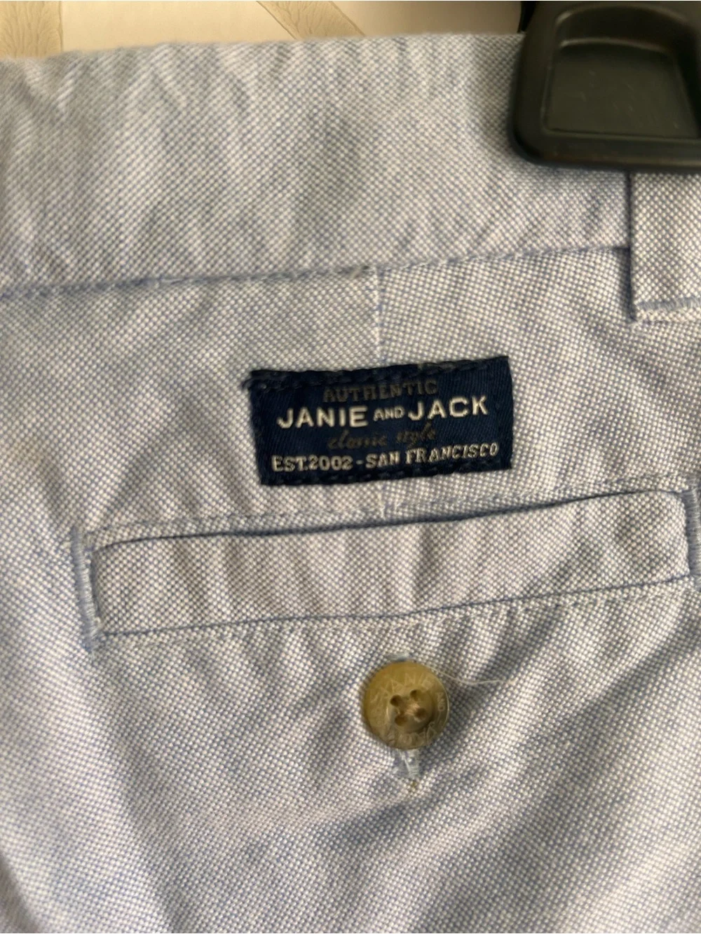 *Janie and Jack* Blue Chambray Shorts
